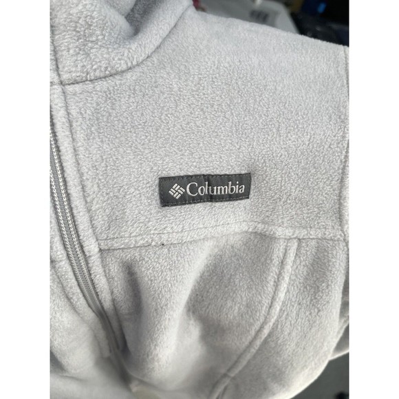 Columbia, Kids, Girls Zip Up Sweater, Gray , Size M Fleece - Picture 7 of 8